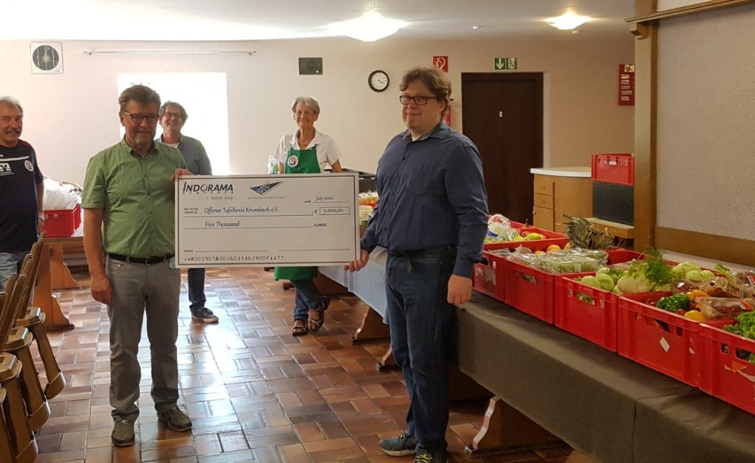 Help in challenging Corona times – UTT company donates to the association “Offener Tafelkreis Krumbach e.V.”