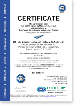 ISO 9001:2015 UTT de México